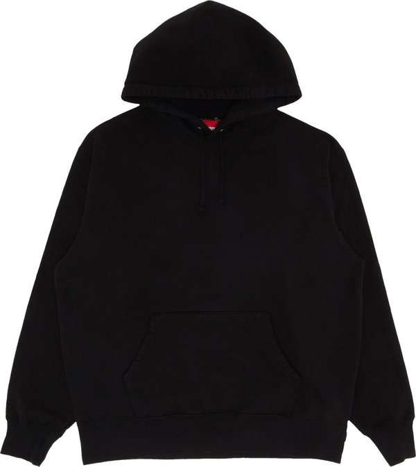 Supreme Satin Applique Hooded Sweatshirt (FW24) Black - FW24AppliqueHB