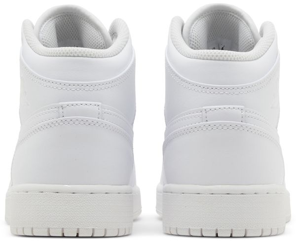 Jordan 1 Mid Triple White (2023) (GS)  - 554725-136