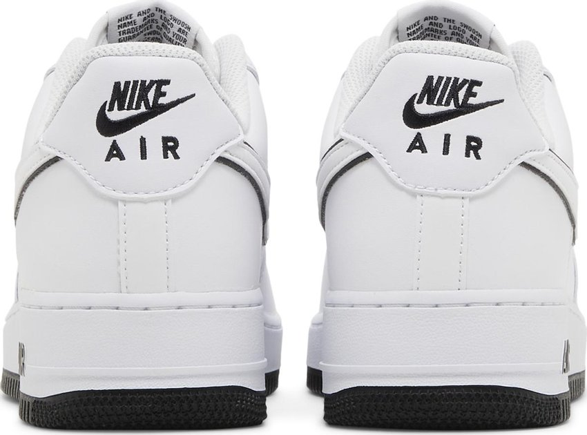 Nike Air Force 1 '07 Low White Black Outline Swoosh - DV0788-103