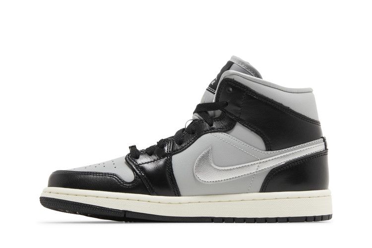 Air Jordan 1 Mid Black Chrome - FB9892-002