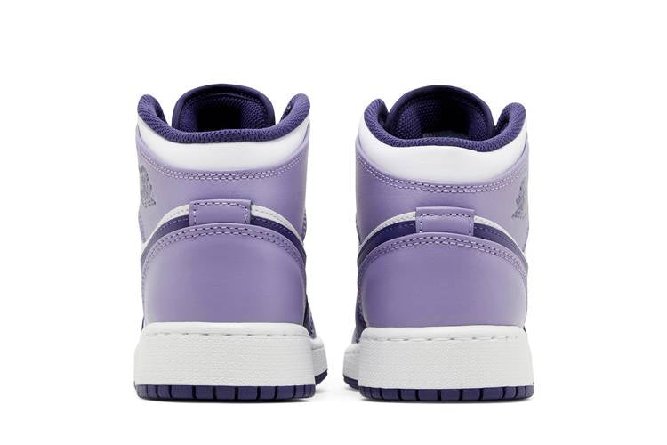  Jordan 1 Mid White Sky J Purple (GS) - DQ8423-515