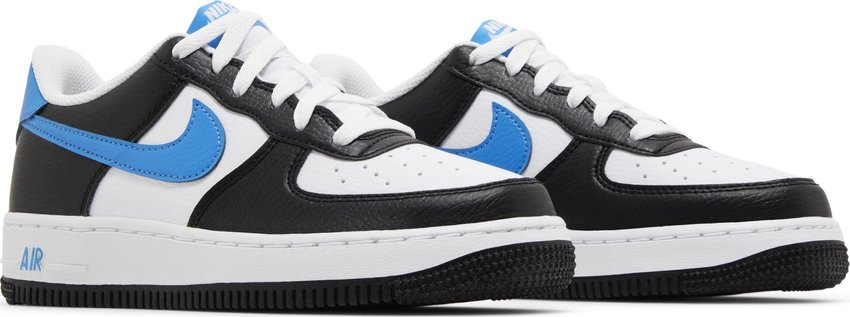 Nike Air Force 1 Low White Black Light Photo Blue (GS) - FN8008-001