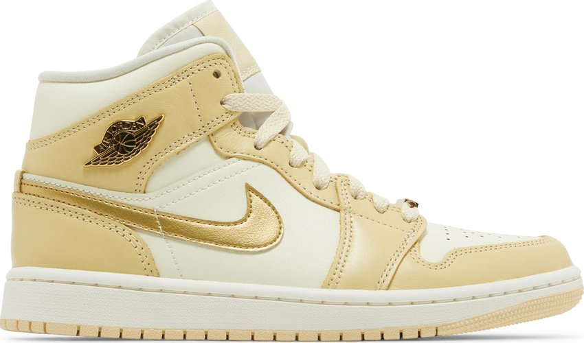 Air Jordan 1 Mid SE Pale Vanilla Metallic Gold (W) - FB9892-200