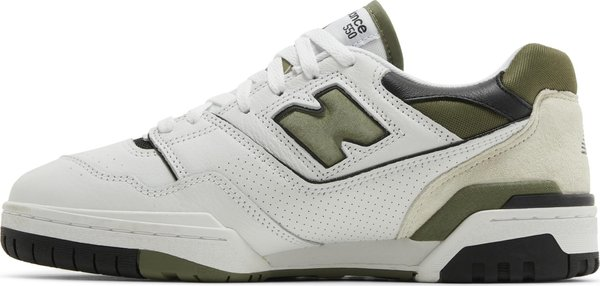 New Balance 550 White Dark Olivine - BB550DOB