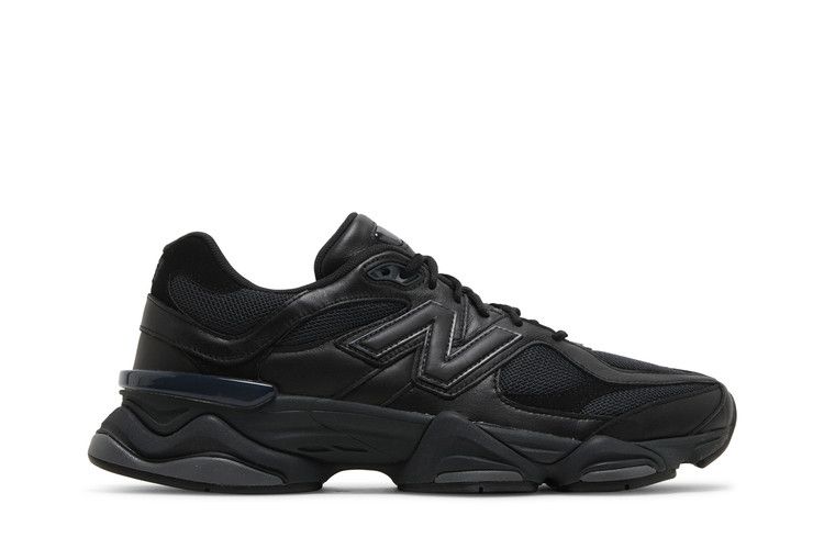 New Balance 9060 Triple Black Leather  - U9060NRI