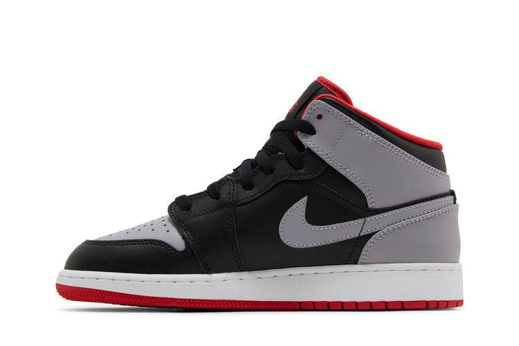 Air Jordan 1 Mid Cement Grey Red (GS) - DQ8423-006