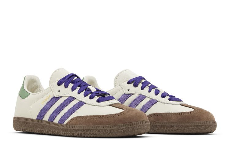 adidas Samba OG Off White Core Purple Green Brown (W) - ID8349