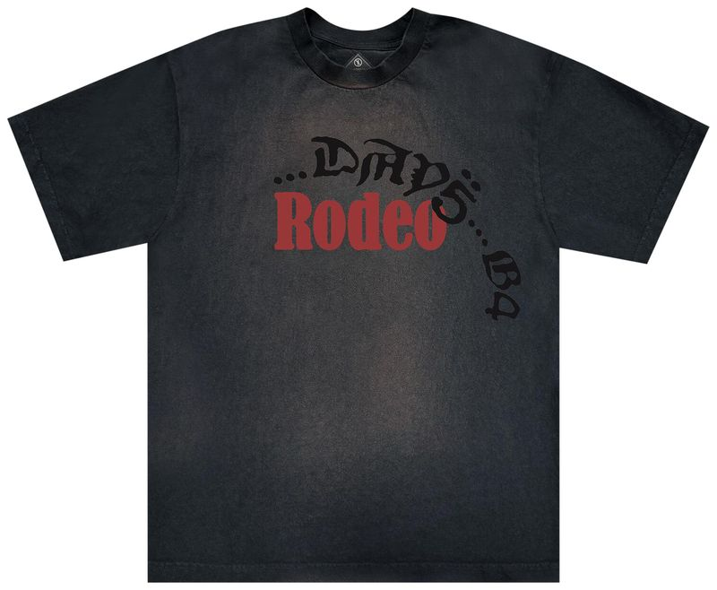 Travis Scott Cactus Jack x Sp5der Days Before Rodeo I Tee Black  - TSSP-SS09