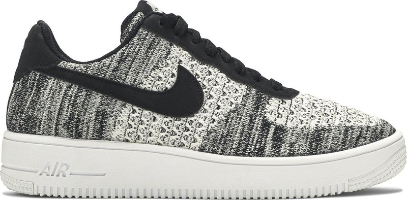 Nike Air Force 1 Flyknit 2 Black Pure Platinum -  AV3042-001