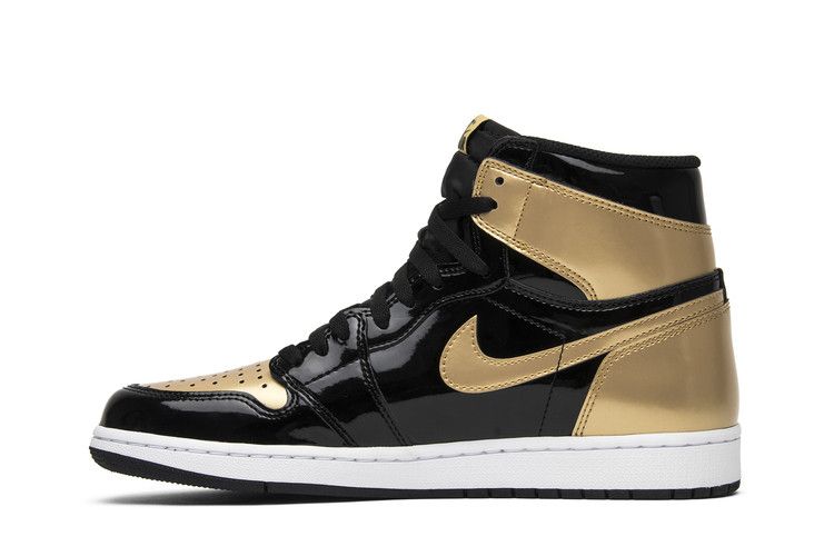 Jordan 1 Retro High NRG Patent Gold Toe  - 861428-007