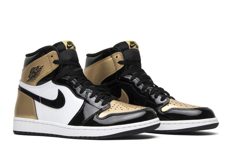 Jordan 1 Retro High NRG Patent Gold Toe  - 861428-007