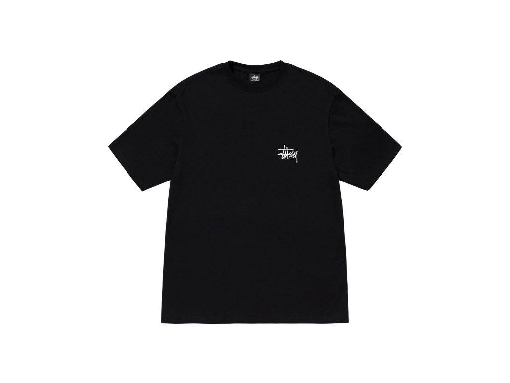 Stussy Basic T-shirt Black tee - STUSSY - BL4CK