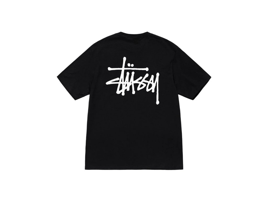 Stussy Basic T-shirt Black tee - STUSSY - BL4CK