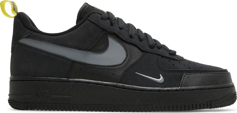 Nike Air Force 1 Low Cut Out Swoosh Black - DO6709-001