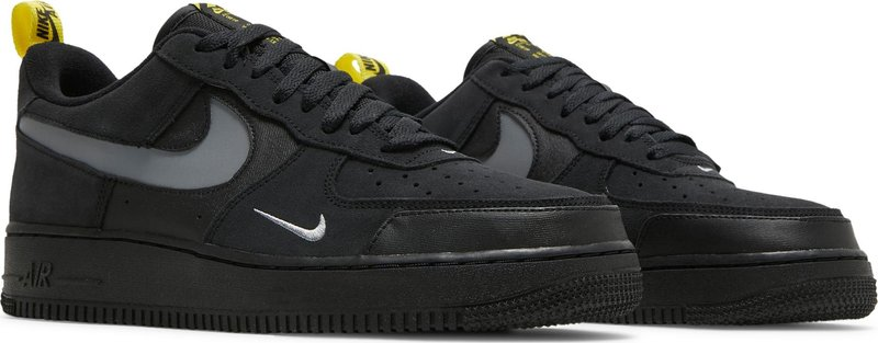 Nike Air Force 1 Low Cut Out Swoosh Black - DO6709-001