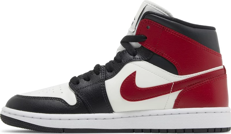 Jordan 1 Mid Gym Red Off Noir (W) - BQ6472-160