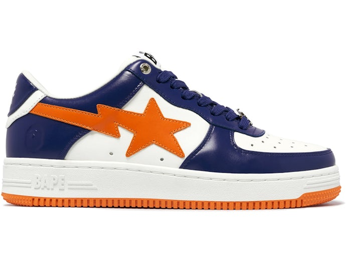 A Bathing Ape Bape Sta #3 M2 White Blue Orange  - 1K30-191-303-BLU