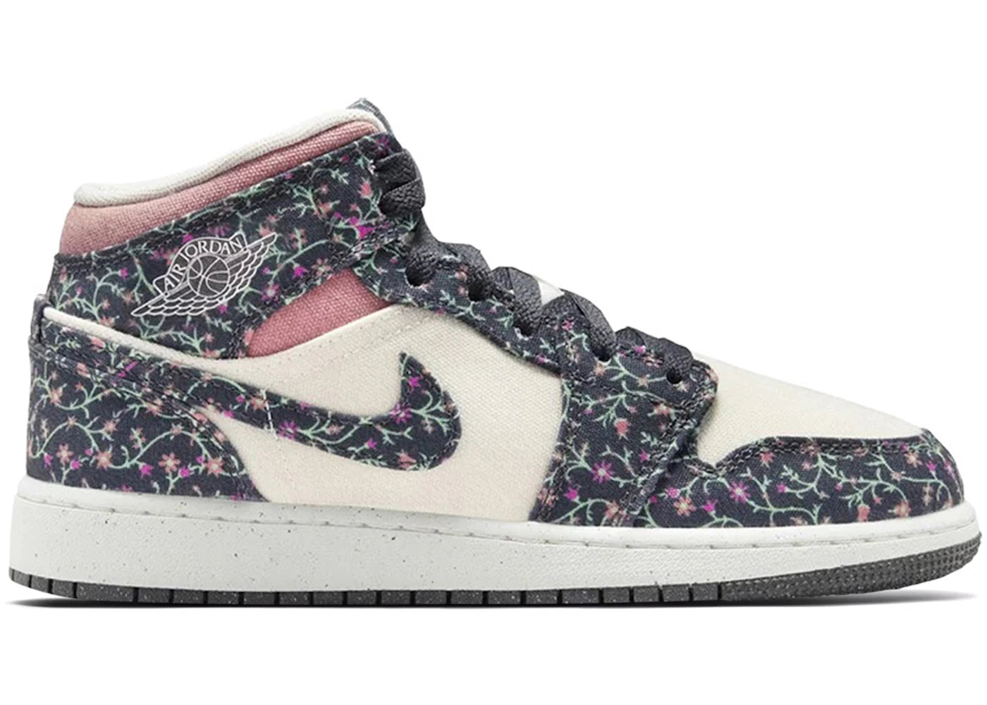 Jordan 1 Mid SE Floral (GS)  - FJ3451-001