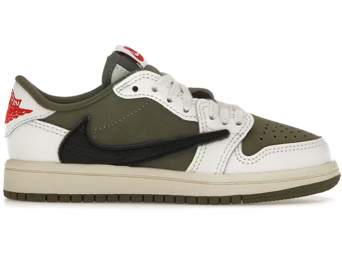 Jordan 1 Retro Low OG SP Travis Scott Medium Olive (PS) - DO5442-200