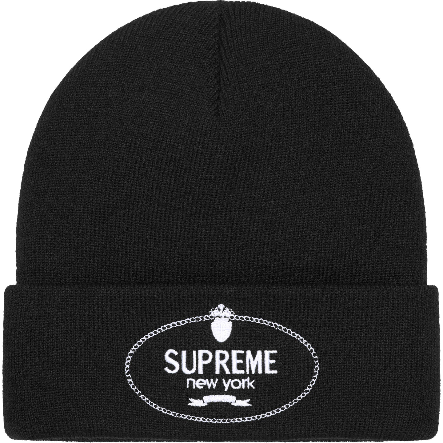 Supreme Crest Beanie Black  - FW24CRB