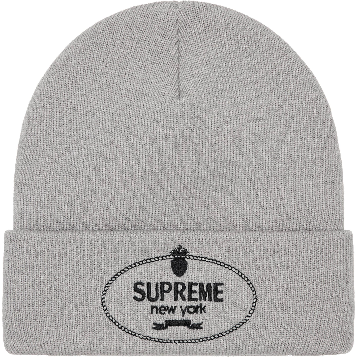 Supreme Crest Beanie Grey  - FW24CBG