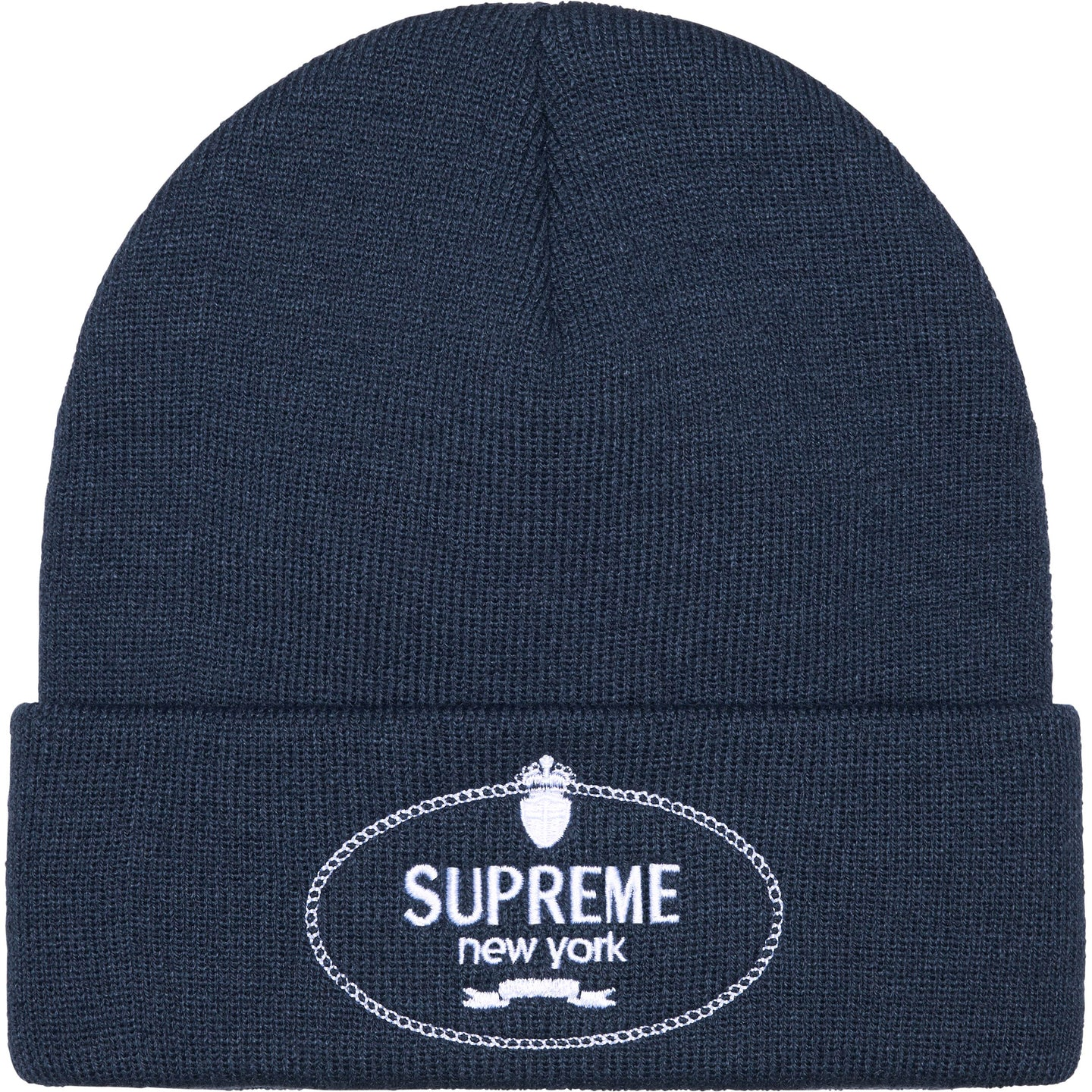 Supreme Crest Beanie Navy - FW24CBN