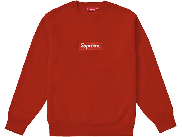 Supreme Box Logo Crewneck (FW18) Rust - FW18RustBoxLogo