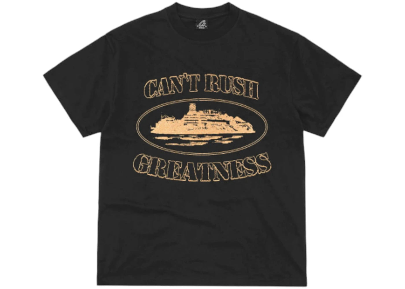 Corteiz x Cental Cee Can't Rush Greatness Tee Black - CORT-CXCCCR-BLACK