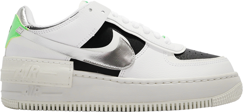 Nike Air Force 1 Shadow White Metallic Silver (W) - DN8006-100