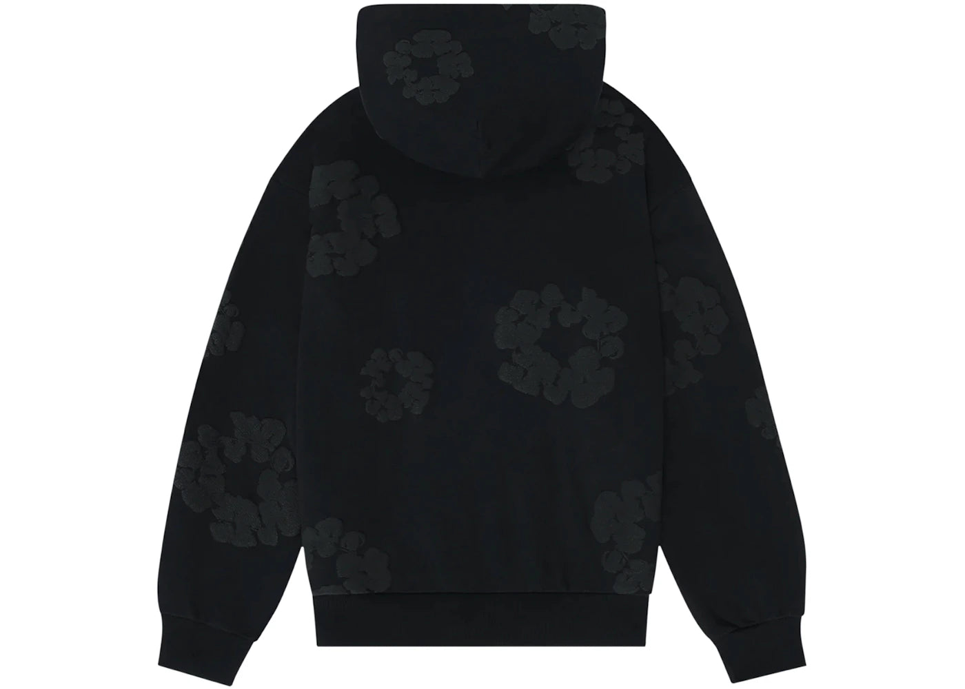 Denim Tears Cotton Wreath Hoodie Black Monochrome  - DT-DTCWHB-BLACKMONOCHROME