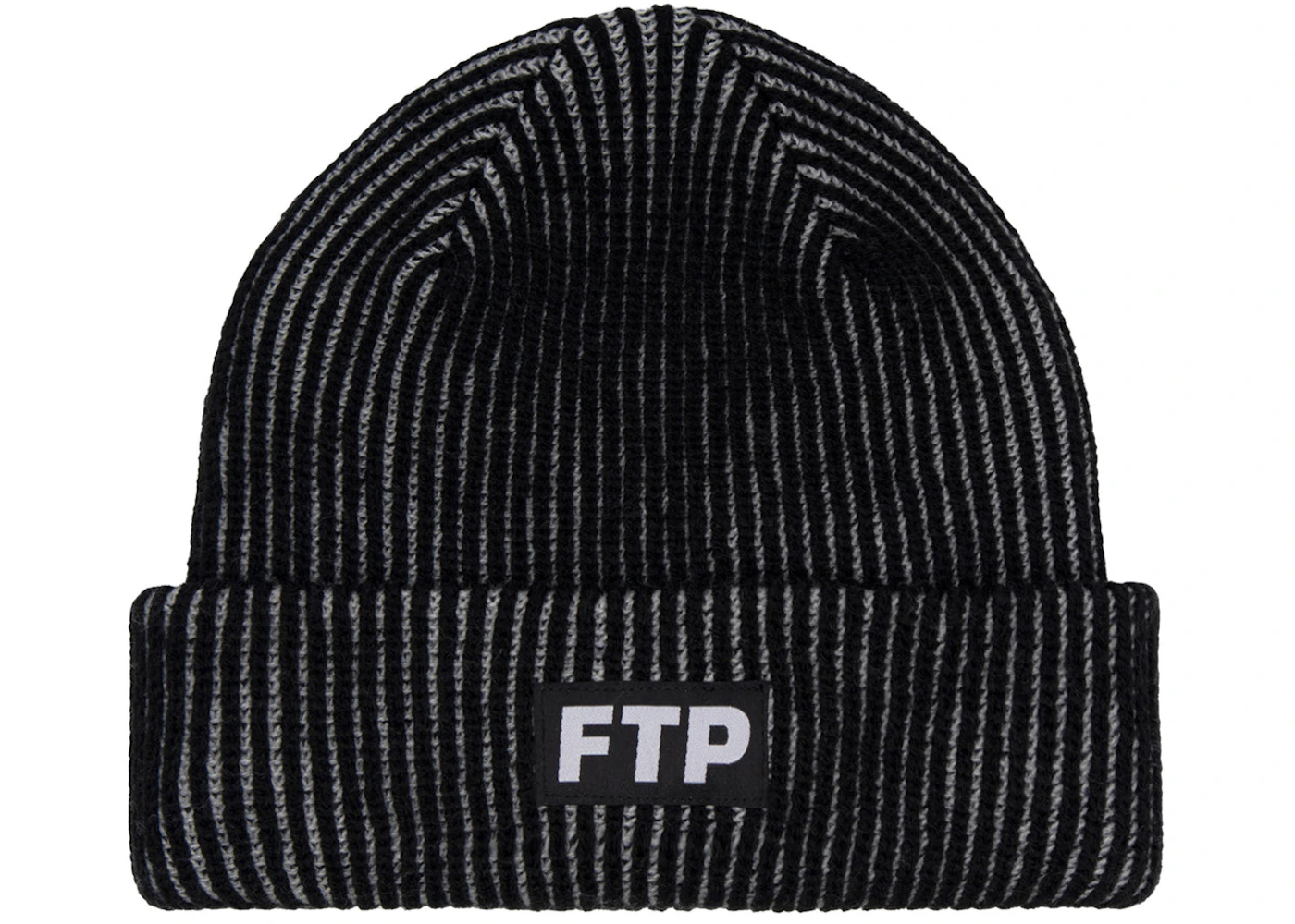 FTP 2-Tone Logo Beanie Black  - FW24BNBLCK