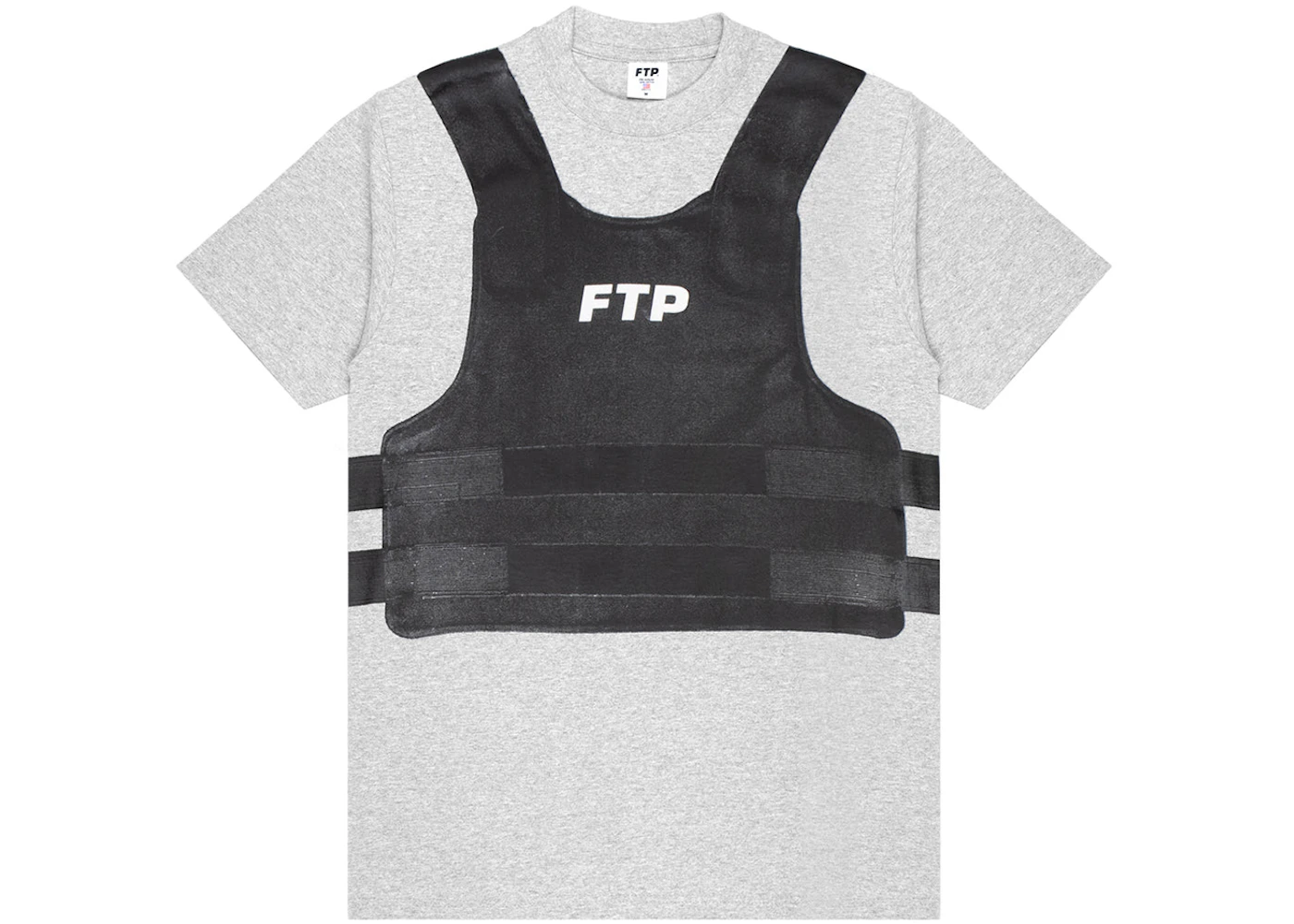 FTP Bulletproof Vest Tee Heather Grey  - FW24BPTEEG