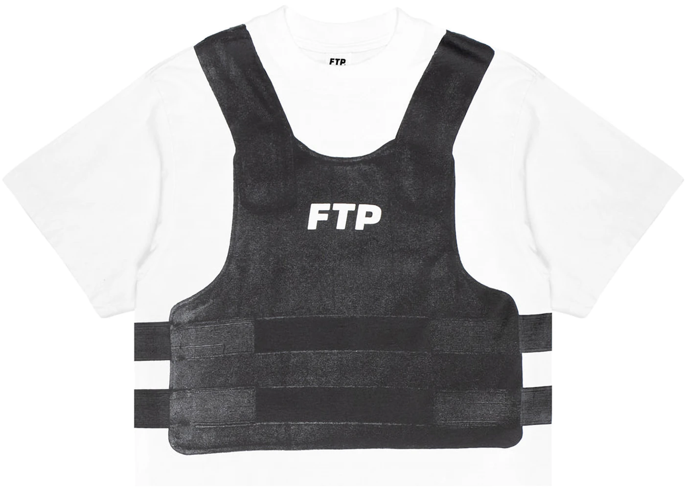 FTP Bulletproof Vest Tee White  - FW24BPTEE