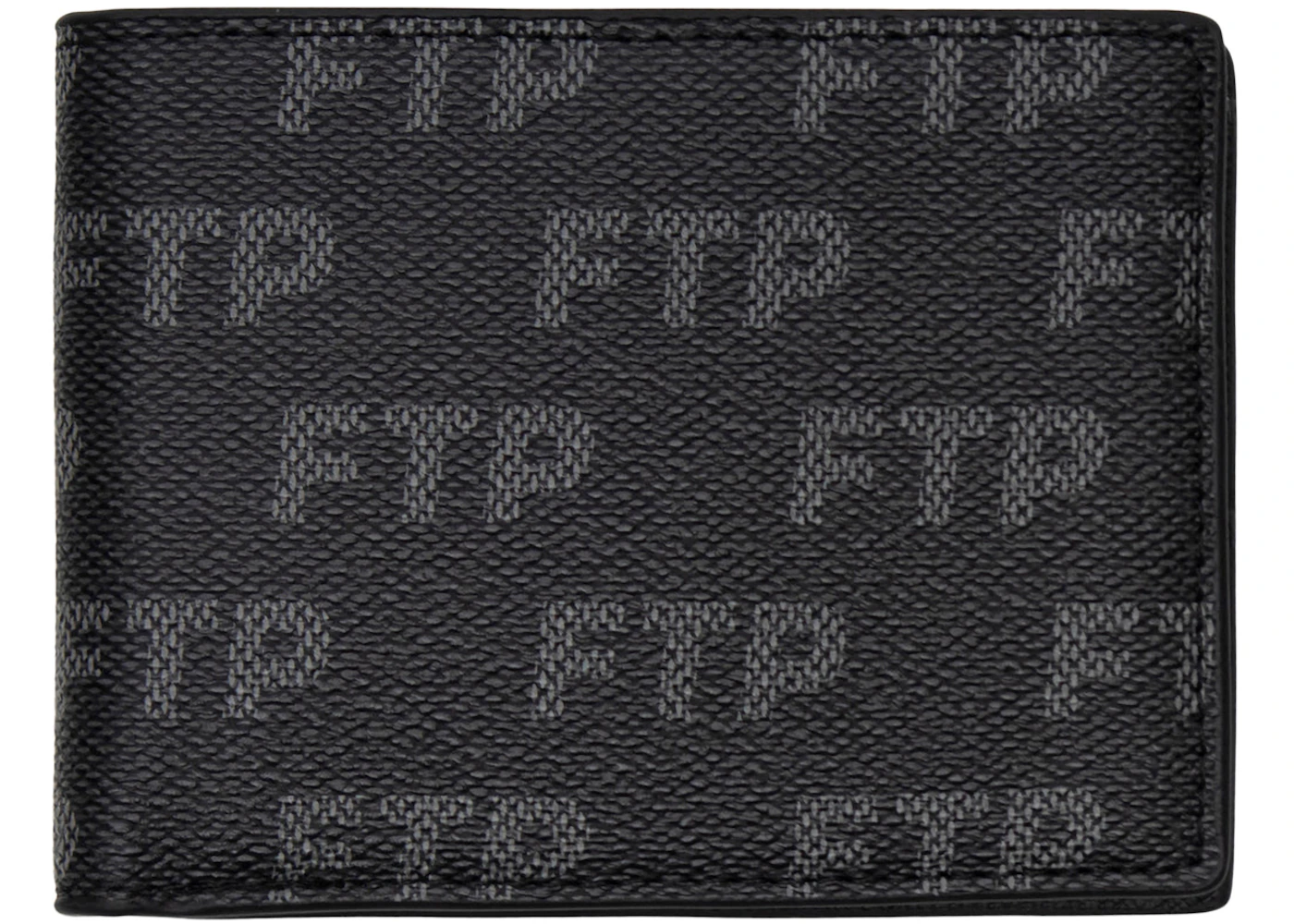 FTP Logo Repete Wallet Black  - FTP-FTLRWB-BLACK