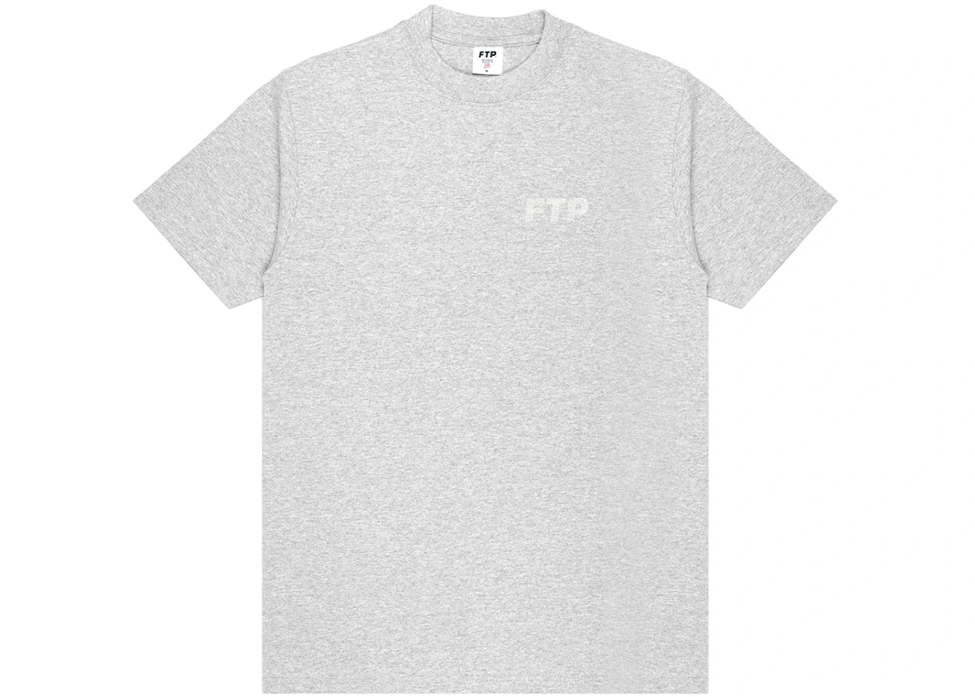 FTP Rhinestone Logo Tee Heather Grey  - FW24RSTEEG