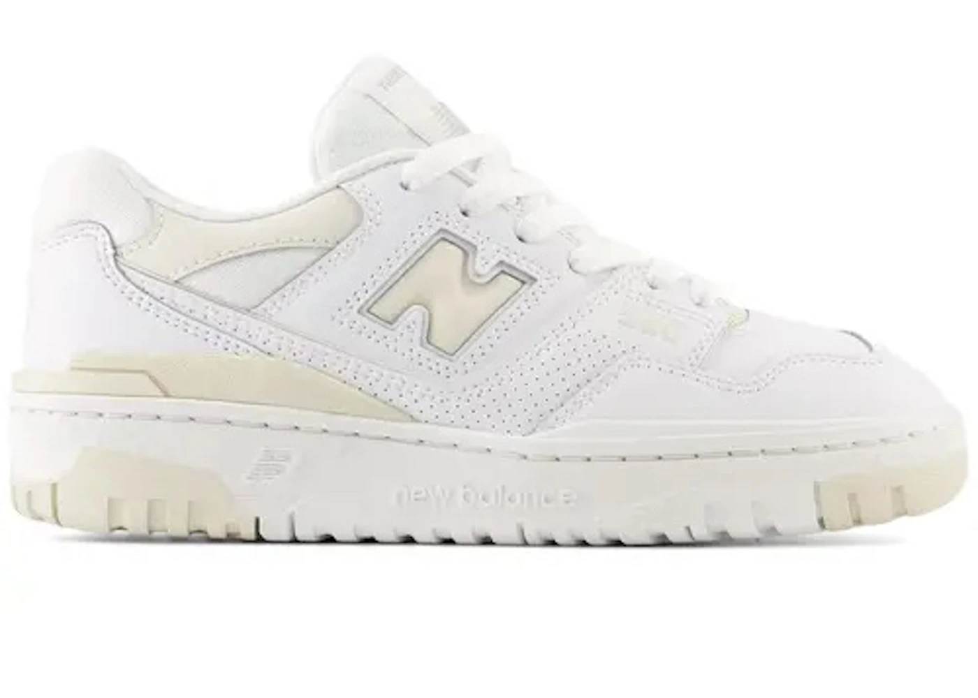 New Balance 550 White Cream Leather (GS)  - GSB550BK