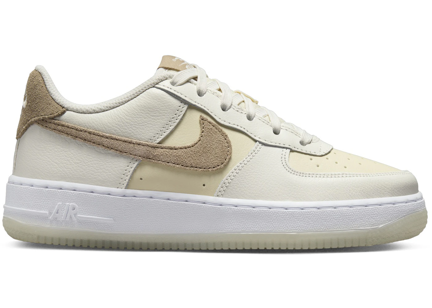 Nike Air Force 1 Low LV8 5 Sail Coconut Milk White Khaki (GS)  - HF5349-100