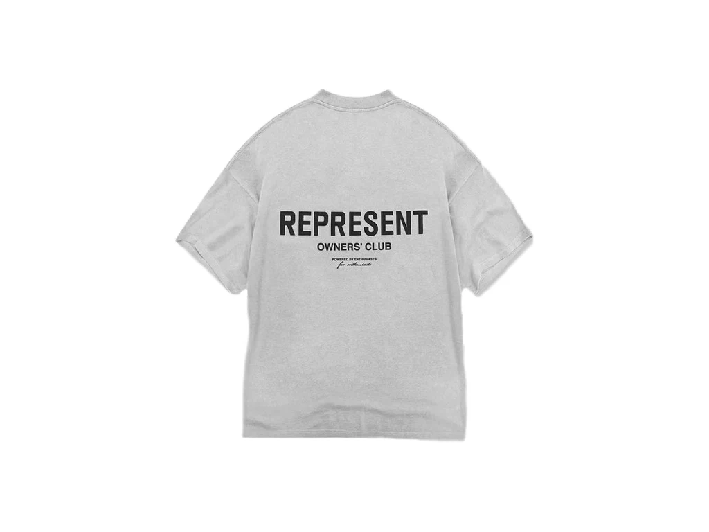 Represent Owners Club T-shirt Ash Grey/Black - M05149-302