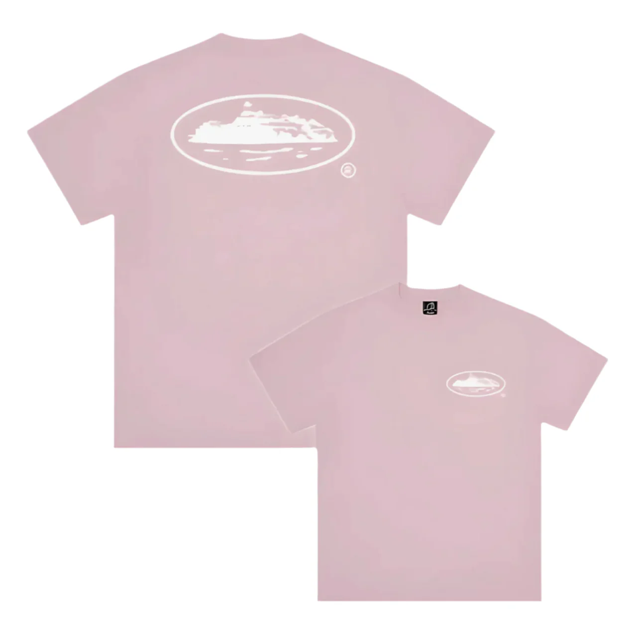 Corteiz OG Island Logo Tee Baby Pink - C0RTEIZ - ISL4ND