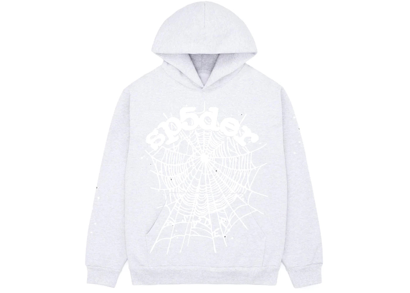 Sp5der OG Web Hoodie Heather Grey  - SP5D-SOWHHG-HEATHERGREY