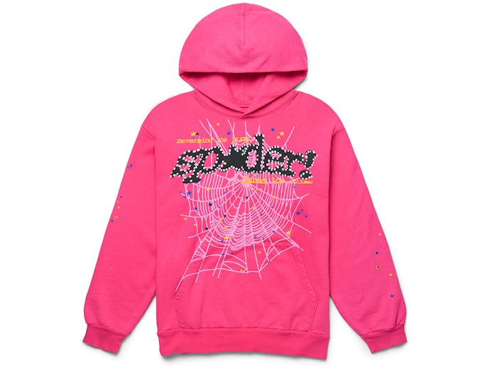 Sp5der P*NK V2 Hoodie Pink  - FW23SPDRPH