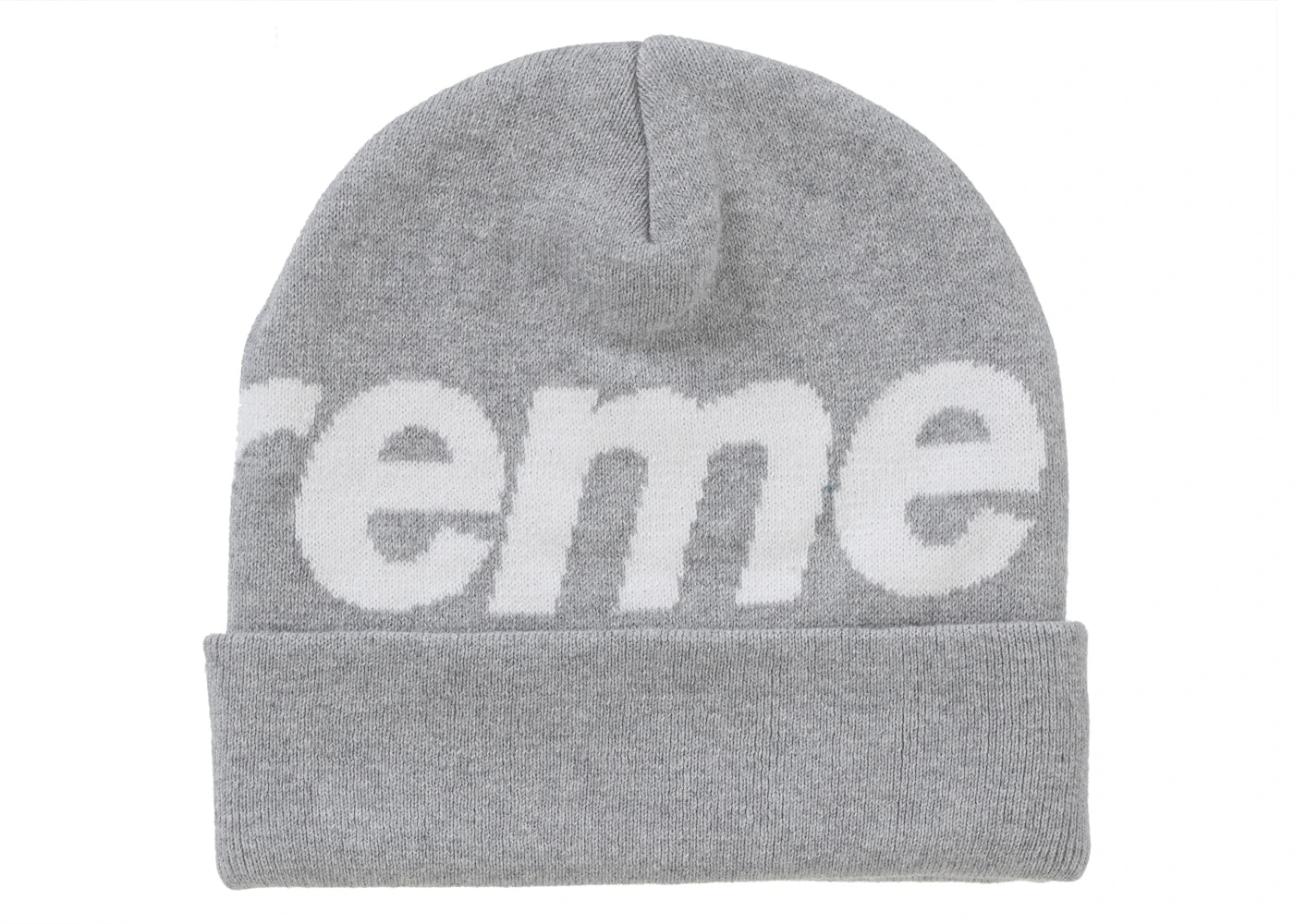 Supreme Big Logo Beanie (FW24) Ash Grey  - SUPR-SBLB(A-ASHGREY