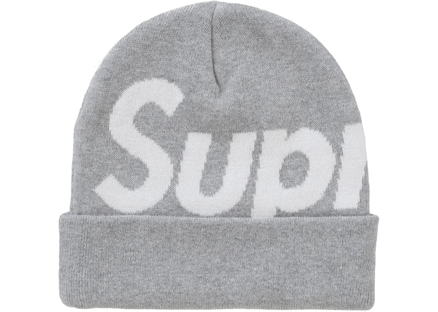 Supreme Big Logo Beanie (FW24) Ash Grey  - SUPR-SBLB(A-ASHGREY