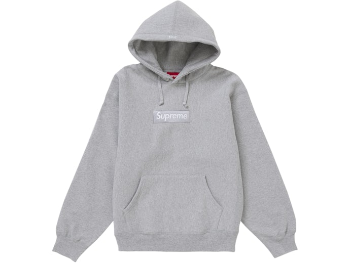 Supreme Box Logo Hooded Sweatshirt Sweatshirt (FW24) Heather Grey  - FW24HGBSS