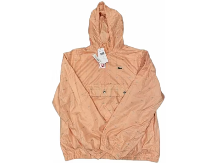 Supreme Supreme LACOSTE Reflective Grid Nylon Anorak Peach SS18PeachAnorak Roomstock Roomstock.cz