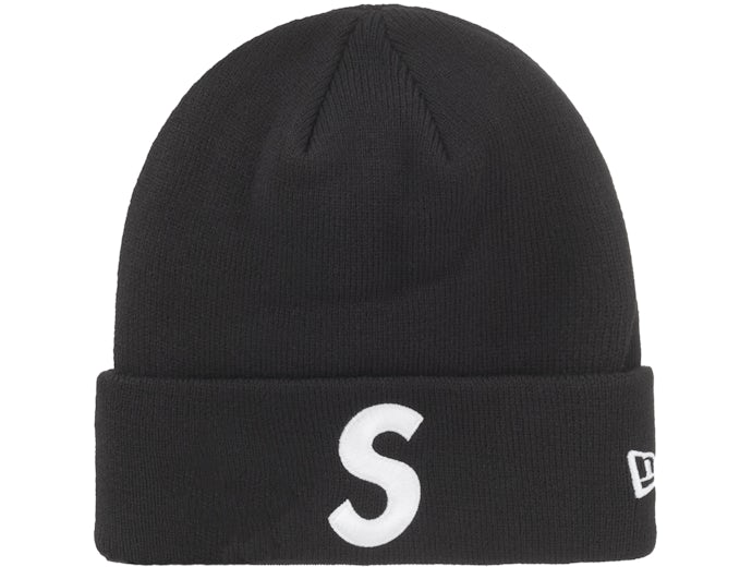 Supreme New Era S Logo Beanie (FW24) Black  - FW24NESB