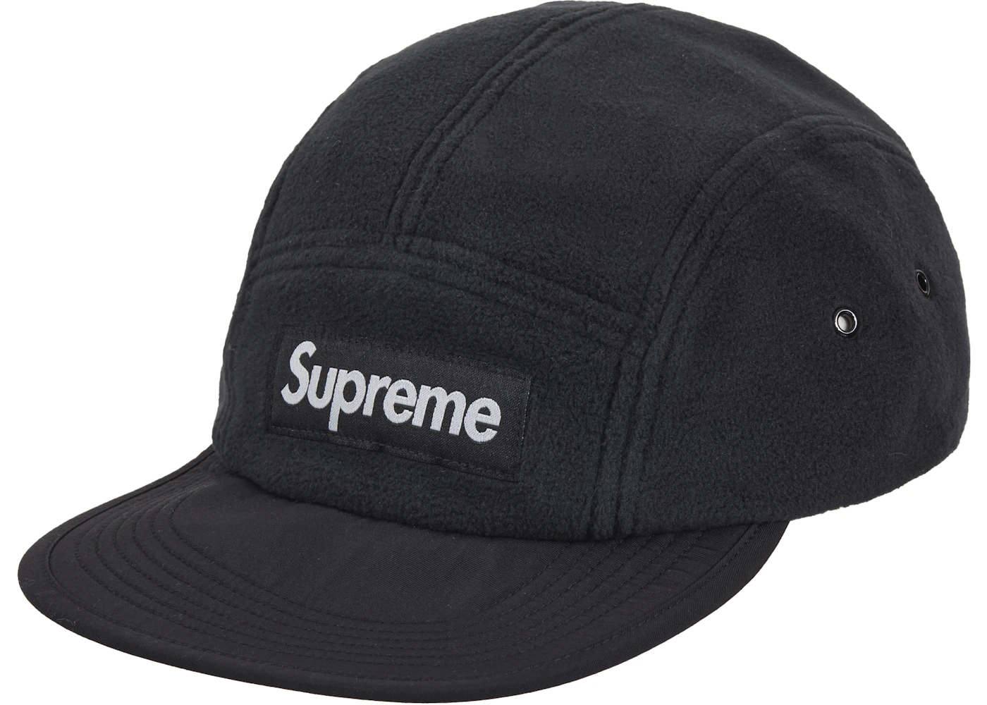 Supreme Polartec Earflap Camp Cap (FW24) Black  - FW24PECCB