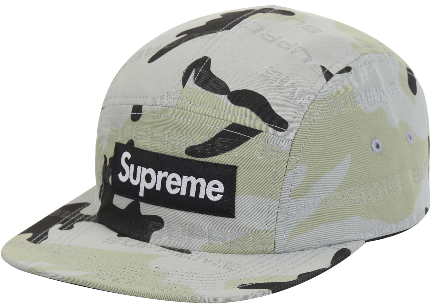 Supreme Reflective Jacquard Camp Cap Arctic Woodland Camo  - FW24RJCCAWC