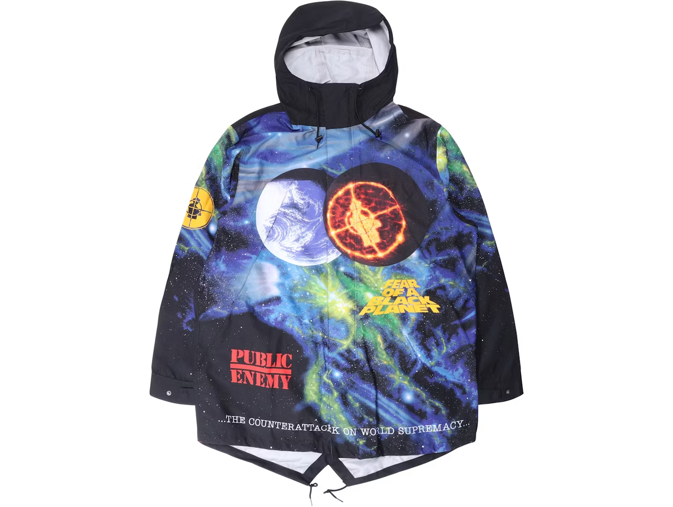 Supreme UNDERCOVER/Public Enemy Taped Seam Parka Multi - SS18multiENEMY