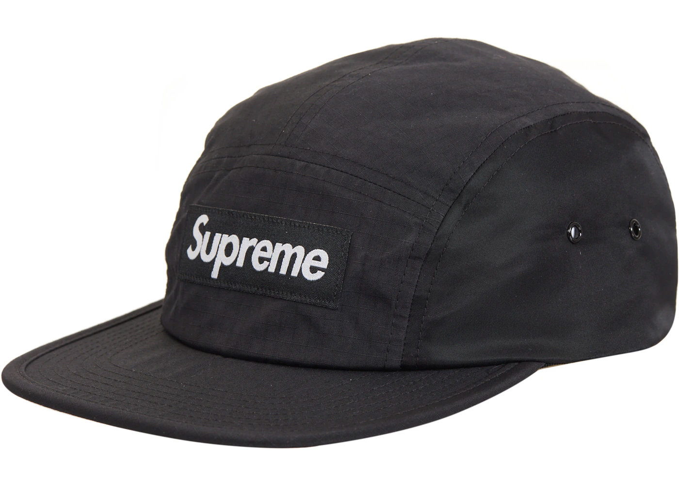 Supreme Waxed Ripstop Camp Cap Black  - FW24WRCCB